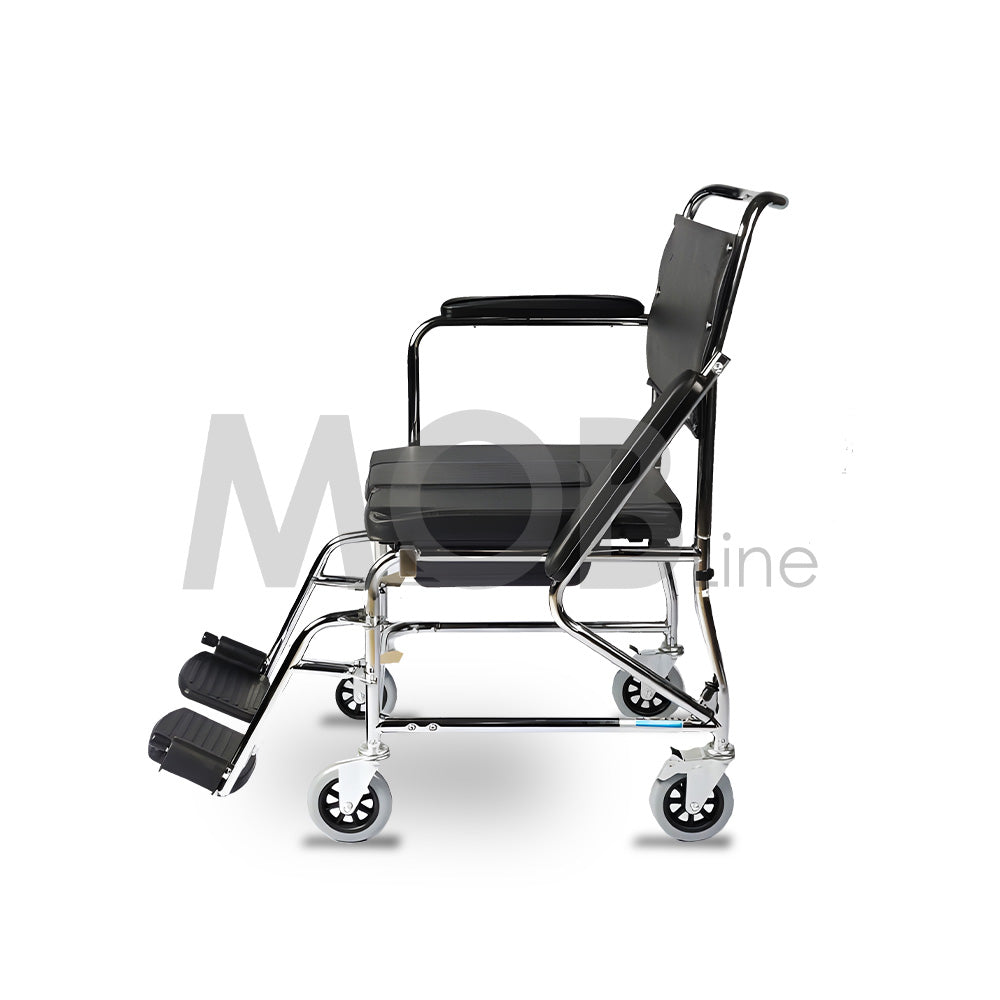 Cureline MOBLINE - FOLDABLE COMMODE WHEELCHAIR