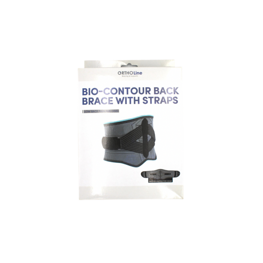 Cureline ORTHOLINE - BIO-CONTOUR BACK BRACE WITH STRAP