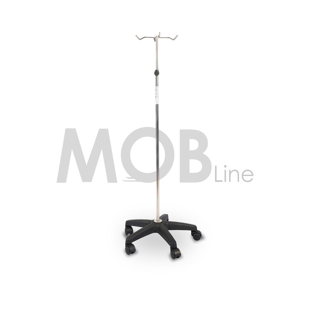 Cureline MOBLINE - I.V STAND WITH 5 PLASTIC WHEELS