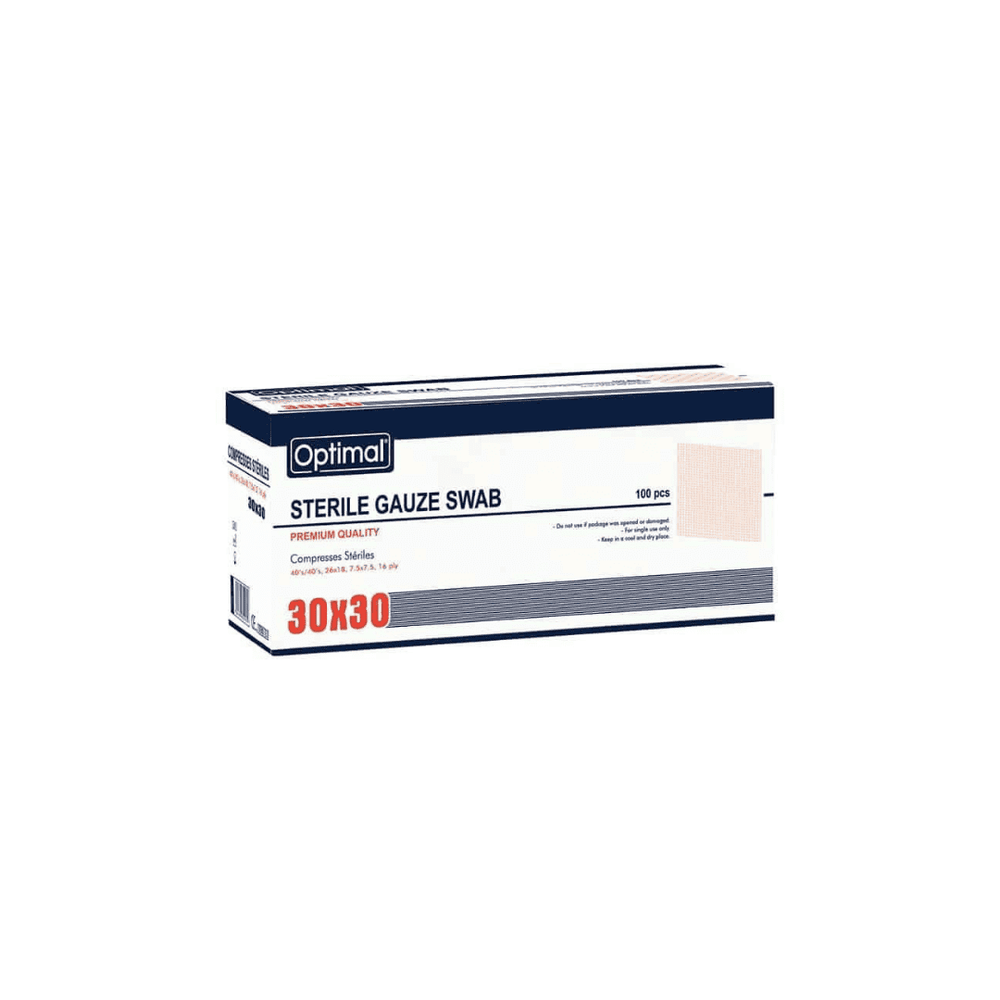 Cureline OPTIMAL - COMPRESSES STERILES 30X30 100PCS 16PLY