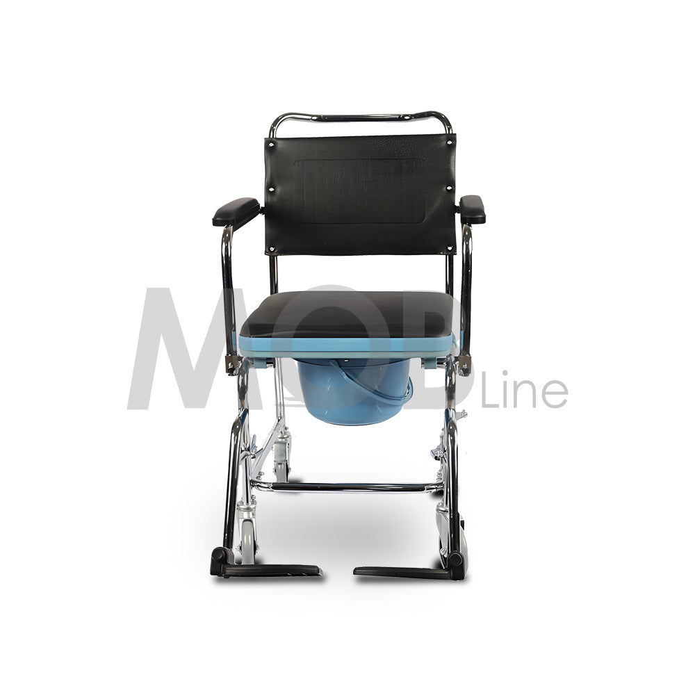 Cureline MOBLINE - STEEL COMMODE WHEELCHAIR