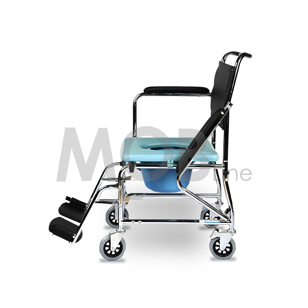 Cureline MOBLINE - STEEL COMMODE WHEELCHAIR