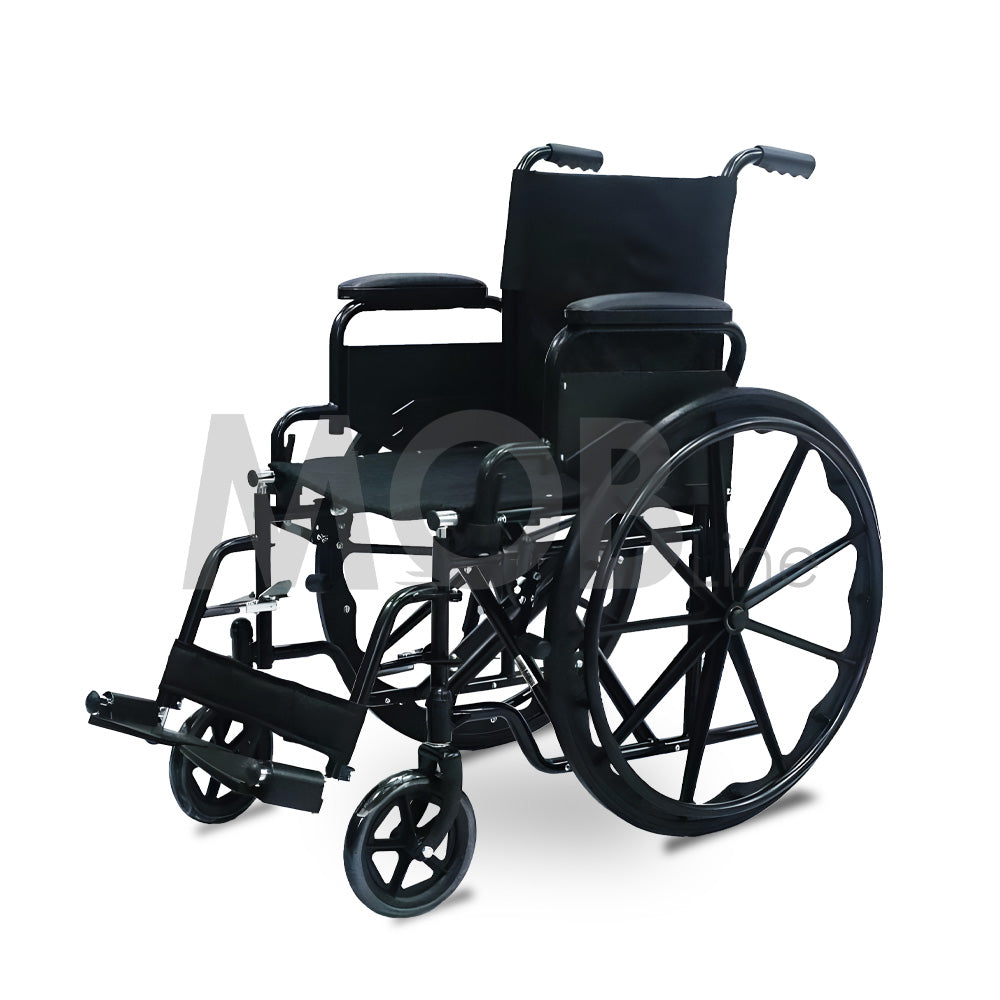 Cureline MOBLINE- STEEL DOUBLE CROSS WHEELCHAIR OVERSIZE