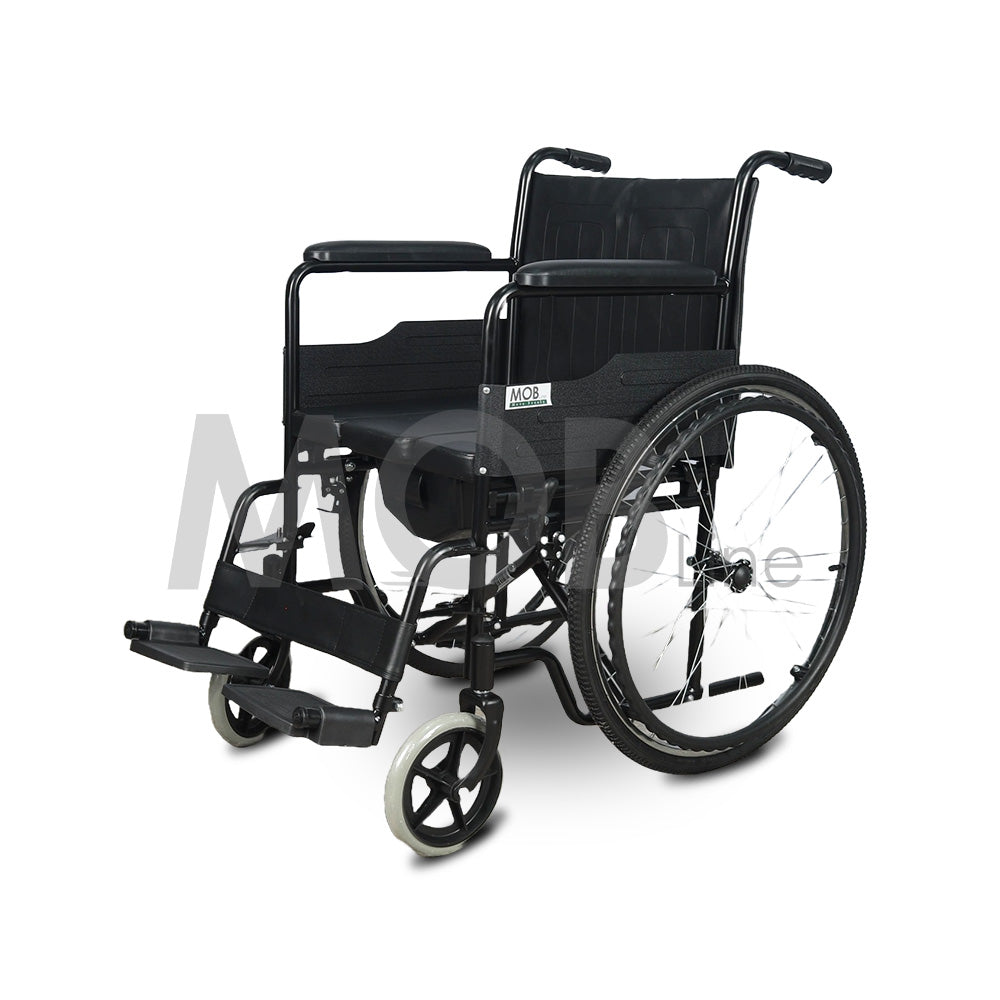 Cureline MOBLINE - STEEL COMMODE WHEELCHAIR