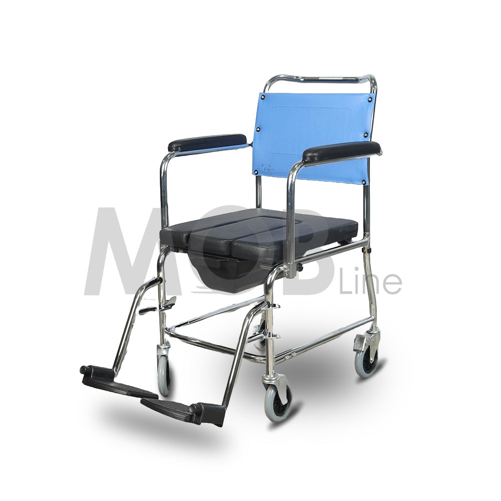 Cureline MOBLINE - STEEL COMMODE WHEELCHAIR