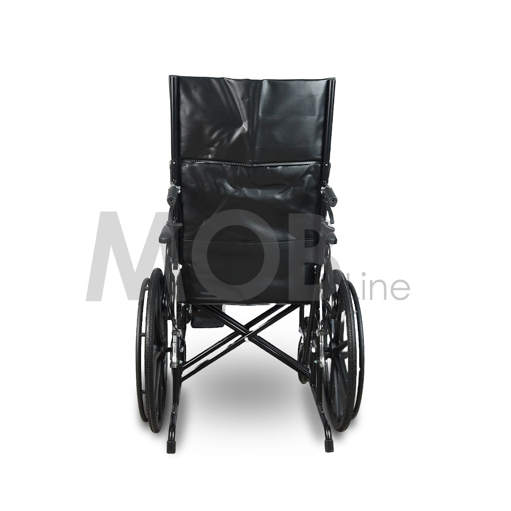 Cureline MOBLINE - STEEL RECLINING DOUBLE CROSS WHEELCHAIR