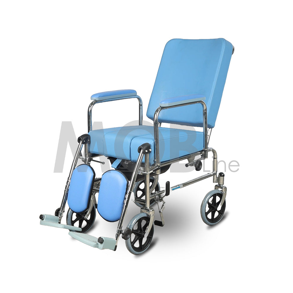 Cureline MOBLINE - RECLINING COMFORT COMMODE WHEELCHAIR