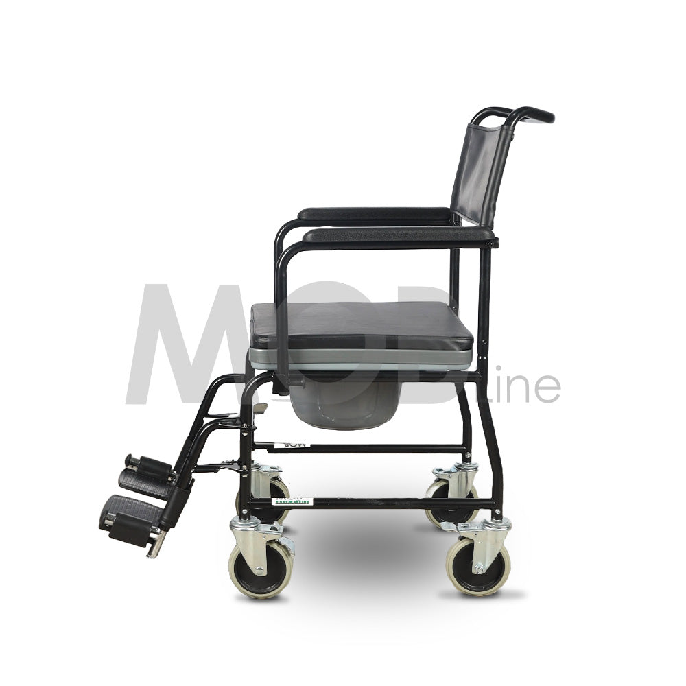 Cureline MOBLINE - STEEL COMMODE WHEELCHAIR