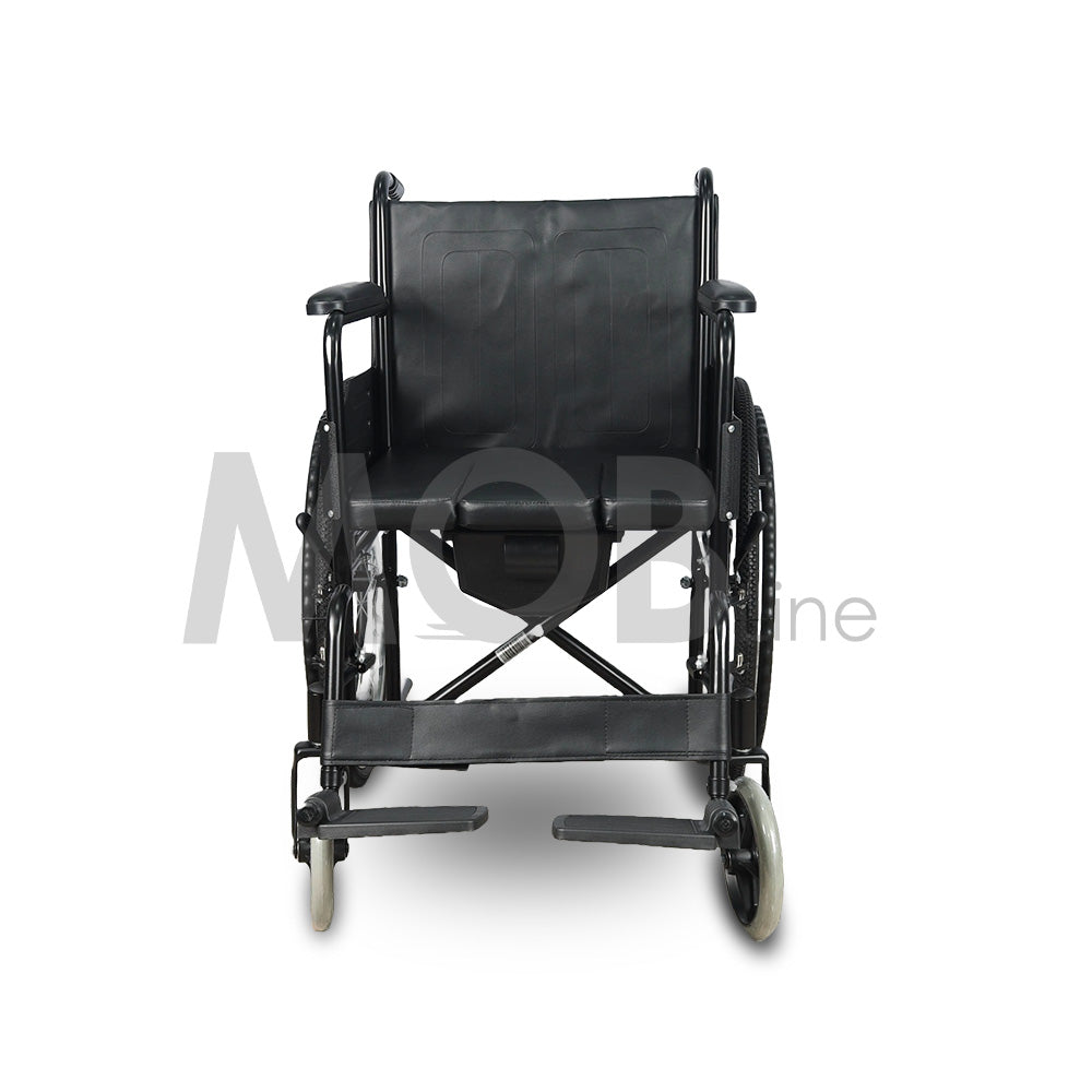 Cureline MOBLINE - STEEL COMMODE WHEELCHAIR