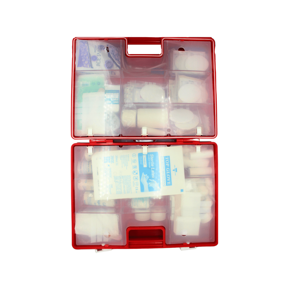 Cureline FIRST AID KIT - LARGE - DOUBLE SIDED WALL MOUNTABLE